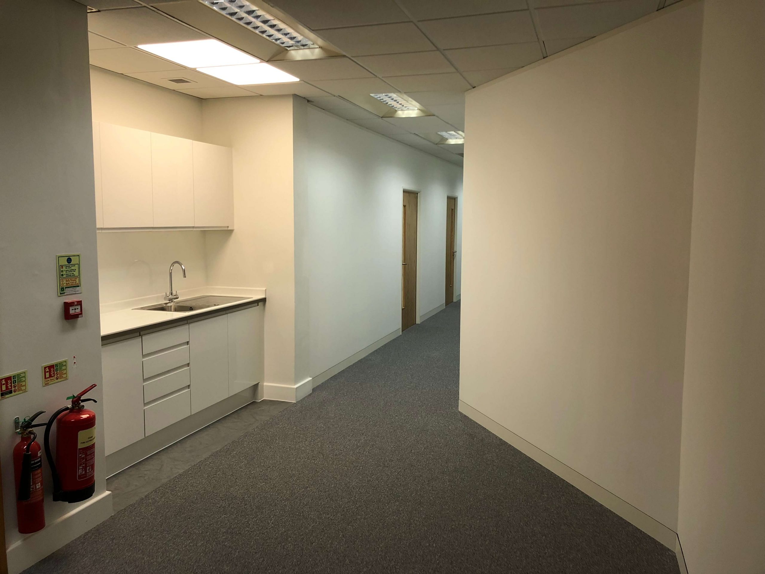 Sandhurst Interiors, commercial refurbishment, interior fit out solutions, partitioning, suspended ceilings, flooring